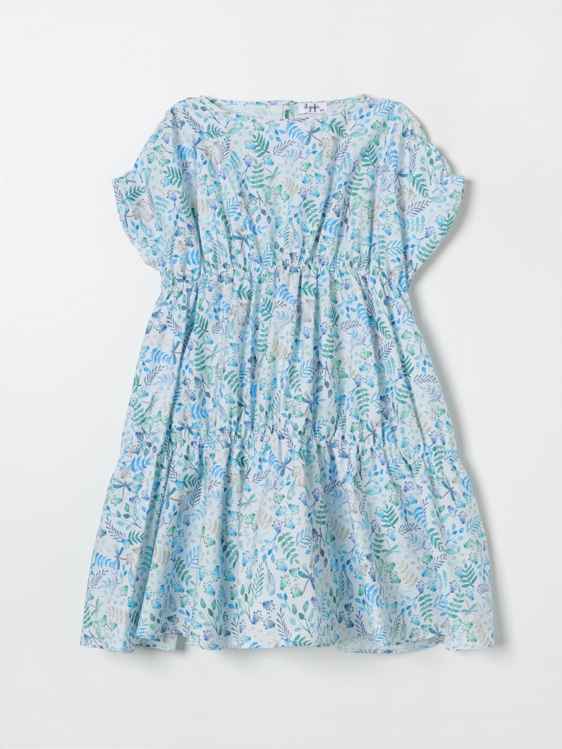 Il Gufo Dress IL GUFO Kids color Gnawed Blue