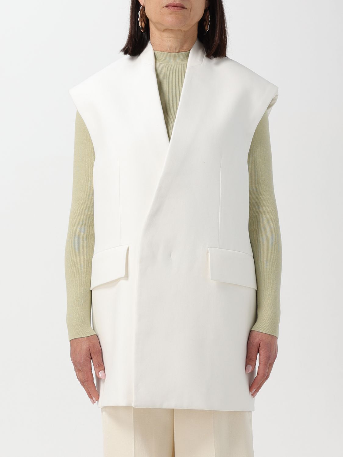 Jil Sander Waistcoat JIL SANDER Woman color White