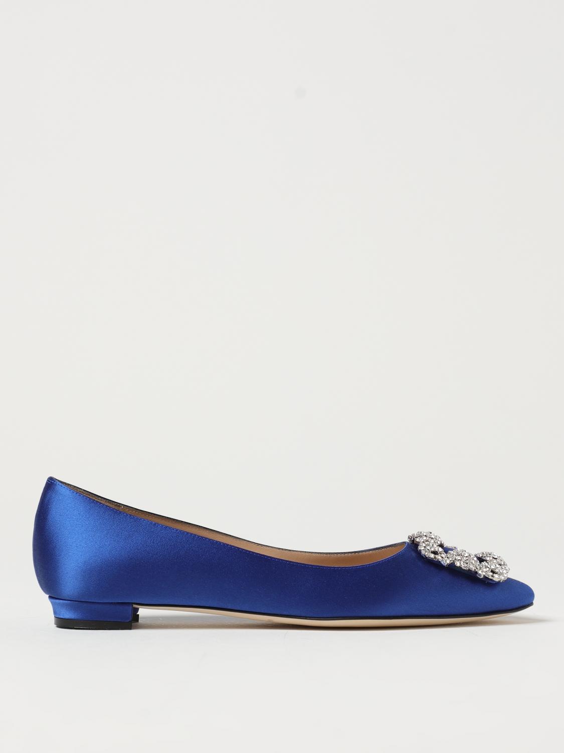 Manolo Blahnik Ballet Pumps MANOLO BLAHNIK Woman colour Blue