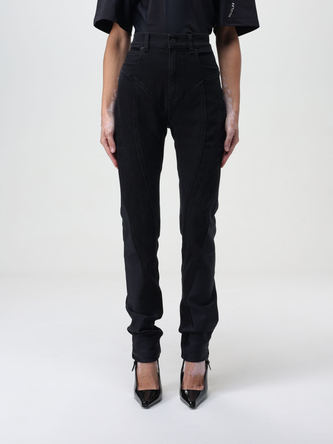 Mugler Jeans MUGLER Woman colour Black