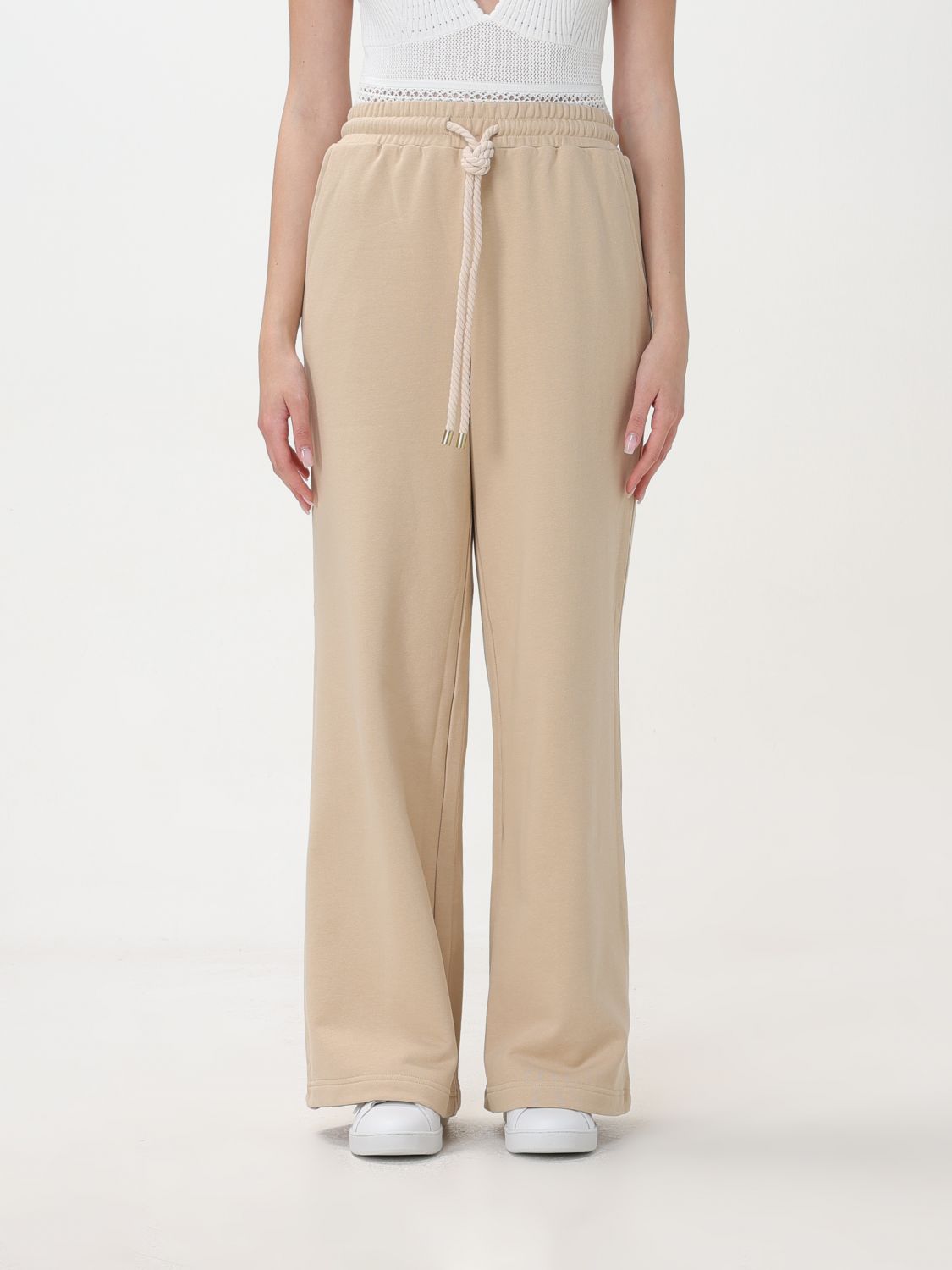 Twinset Trousers TWINSET Woman colour Milk