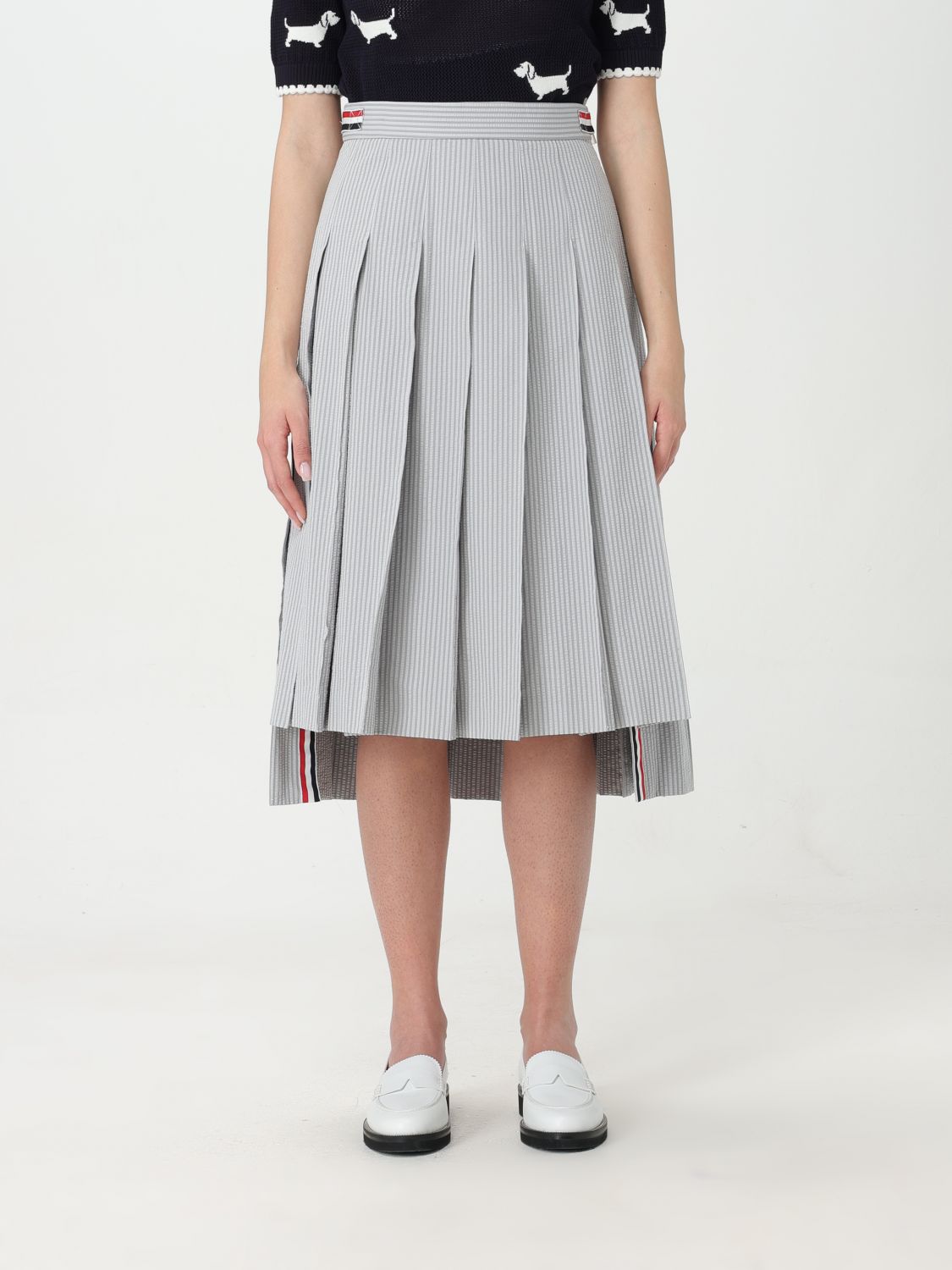 Thom Browne Skirt THOM BROWNE Woman colour Grey