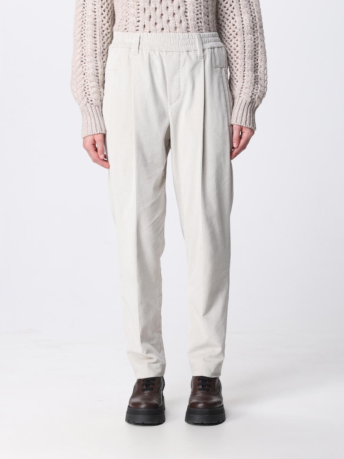 Brunello Cucinelli Trousers BRUNELLO CUCINELLI Woman colour White