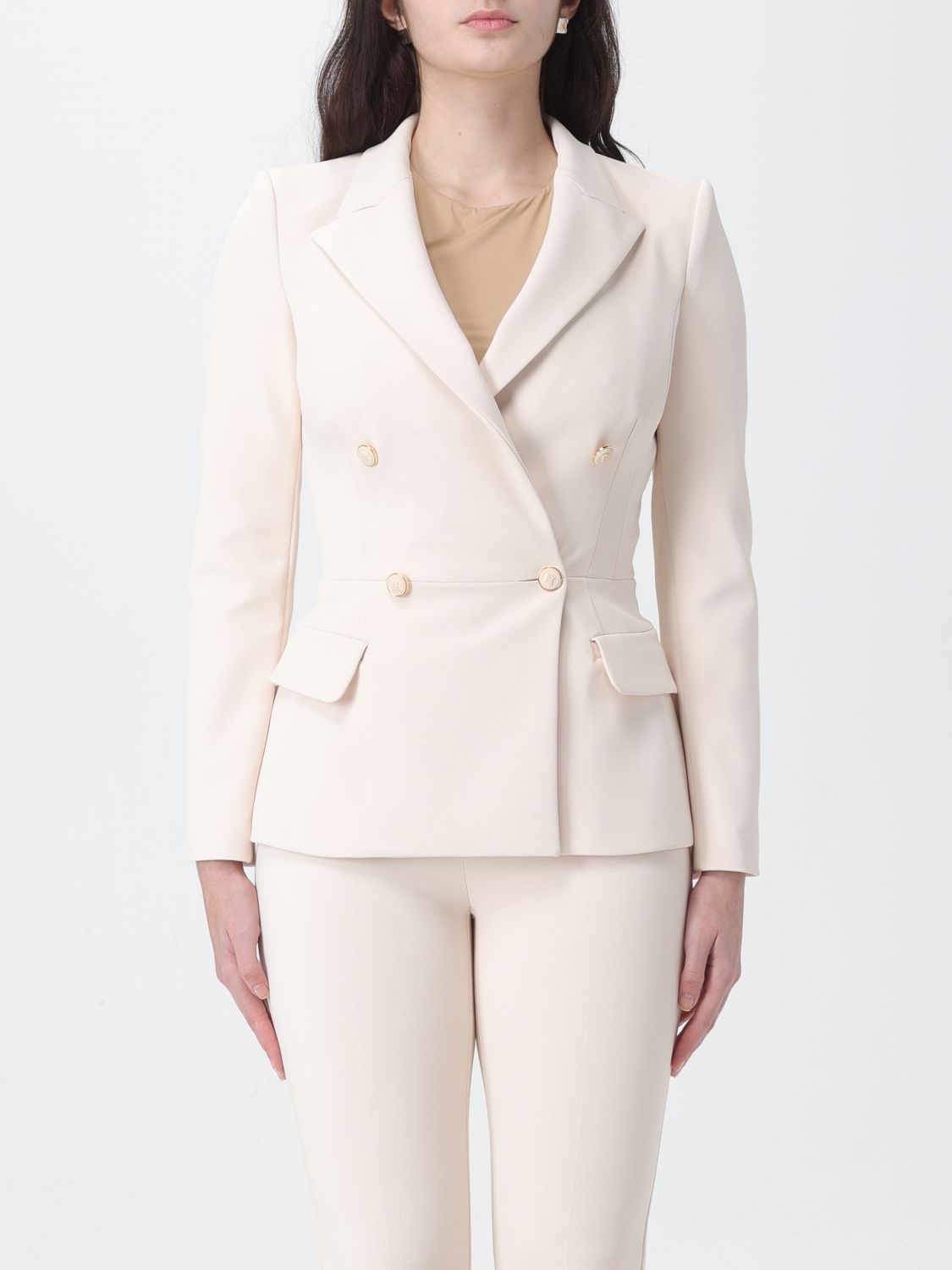 Elisabetta Franchi Blazer ELISABETTA FRANCHI Woman colour Butter