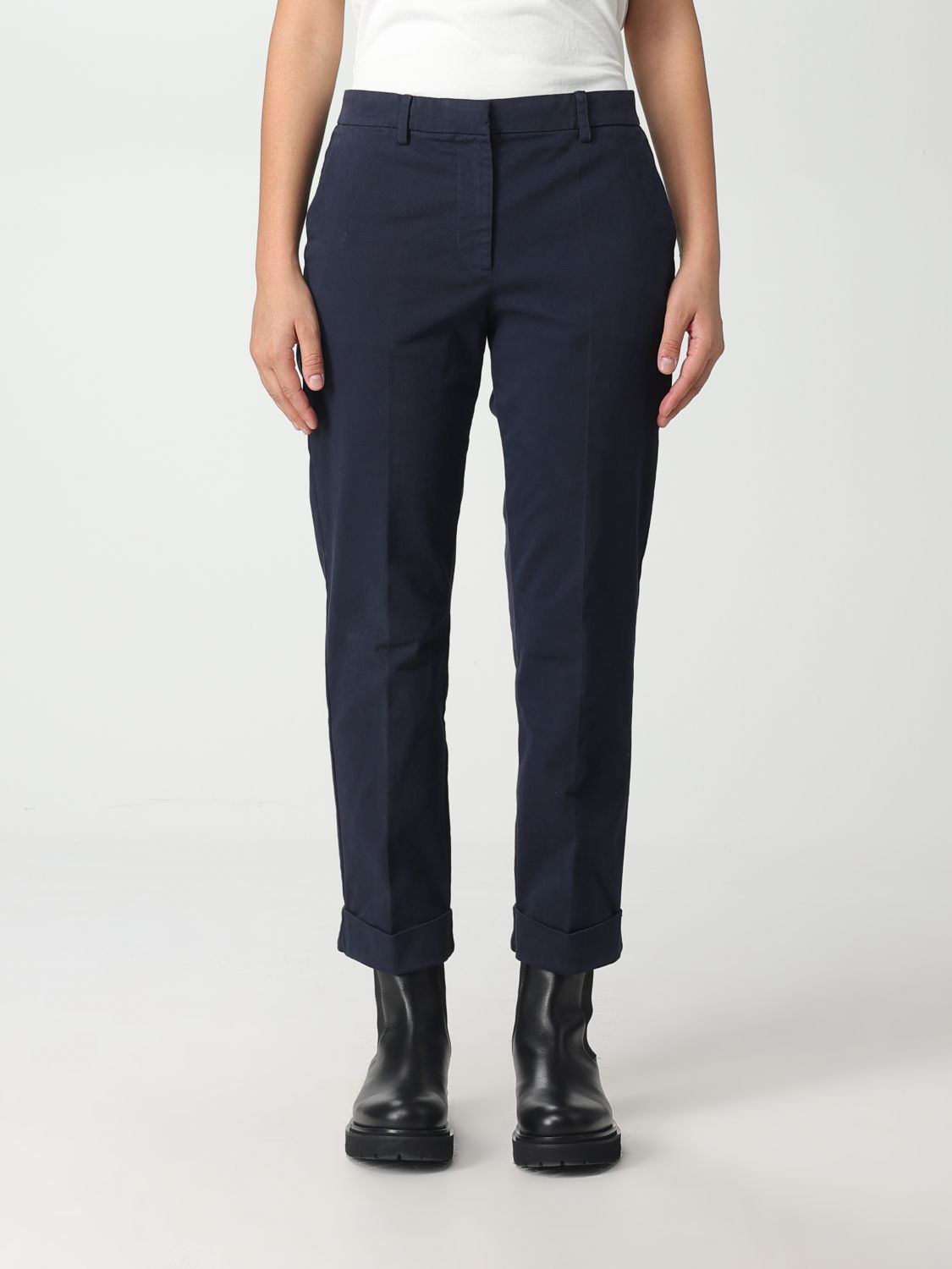 Grifoni Trousers GRIFONI Woman colour Navy