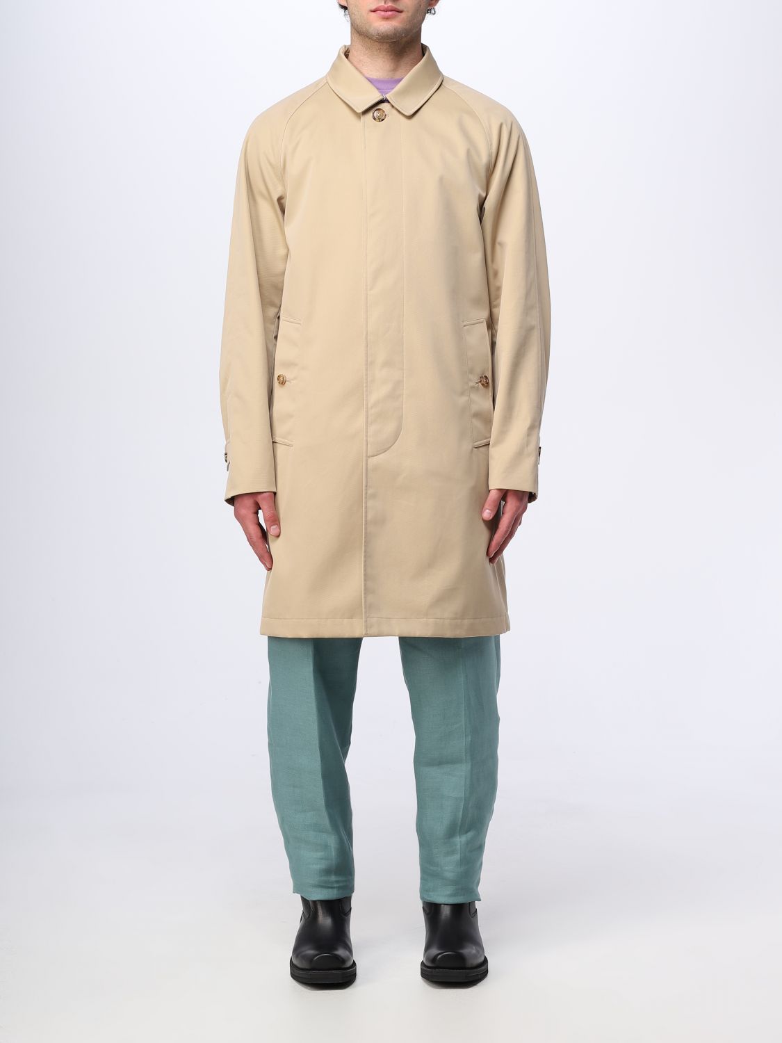 Burberry Trench Coat BURBERRY Men colour Beige