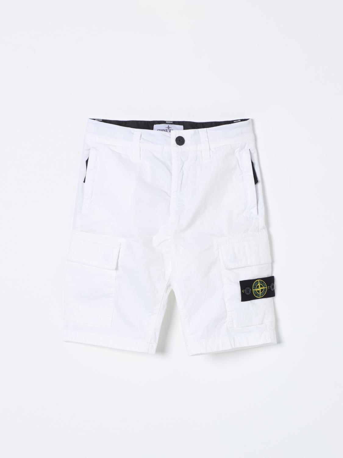 Stone Island Junior Shorts STONE ISLAND JUNIOR Kids color White