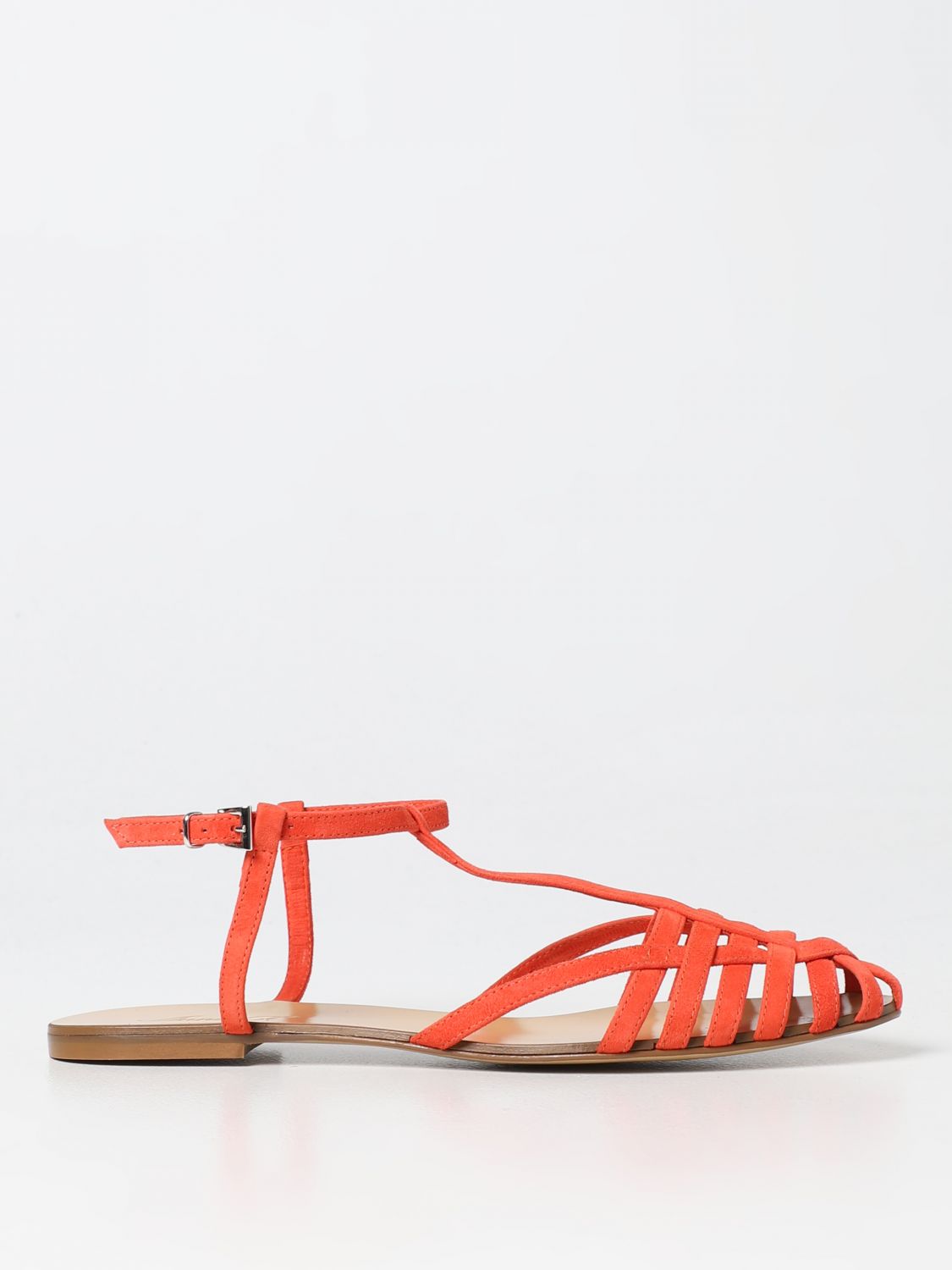 Anna F. Flat Sandals ANNA F. Woman colour Orange