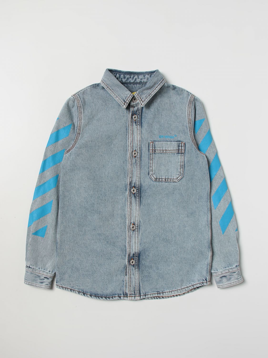 OFF-WHITE Jacket OFF-WHITE Kids colour Denim