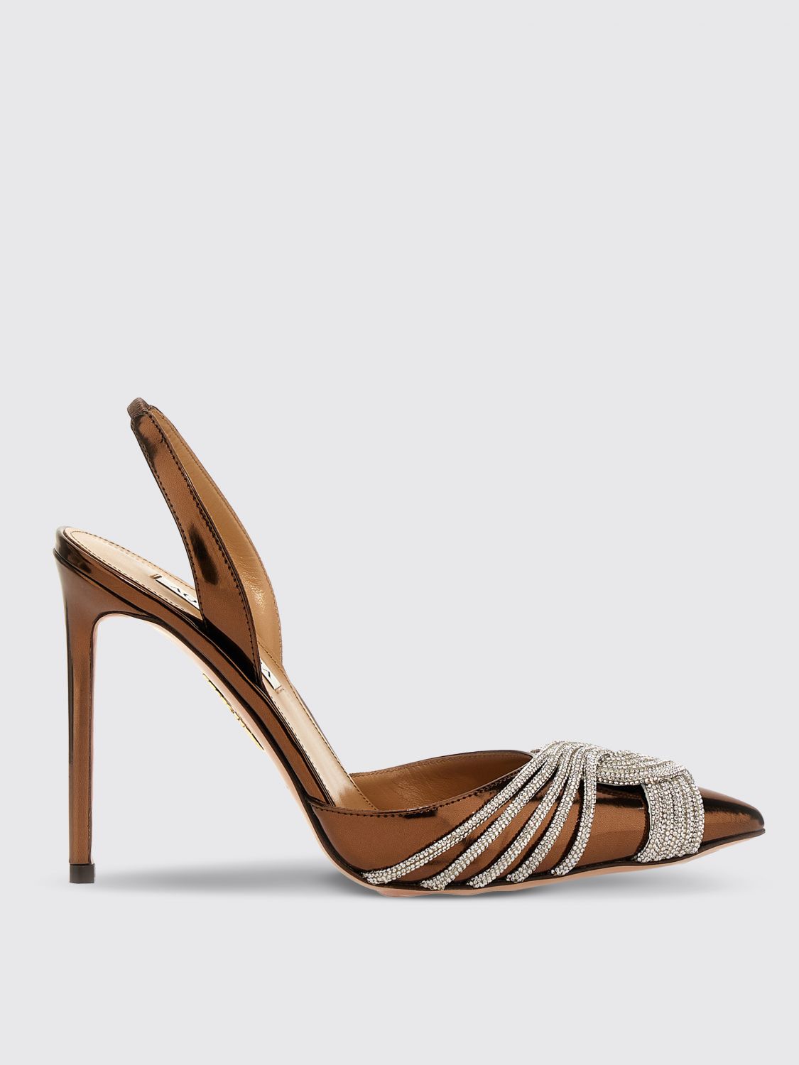 Aquazzura High Heel Shoes AQUAZZURA Woman colour Brown