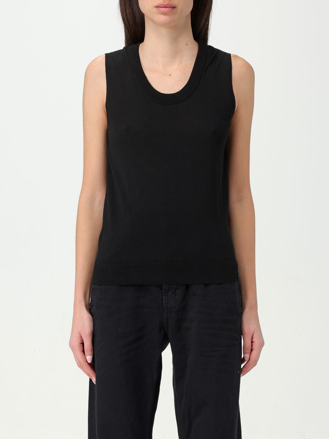 Saint Laurent Top SAINT LAURENT Woman colour Black