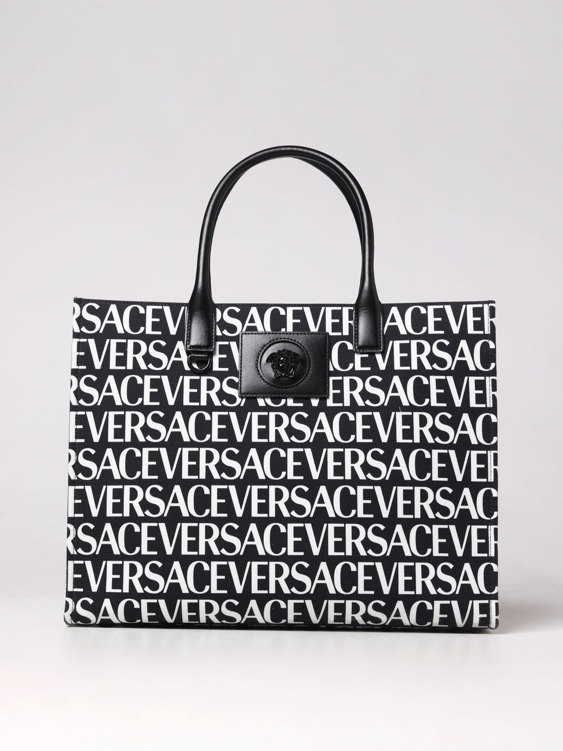 Versace Tote Bags VERSACE Woman colour Black