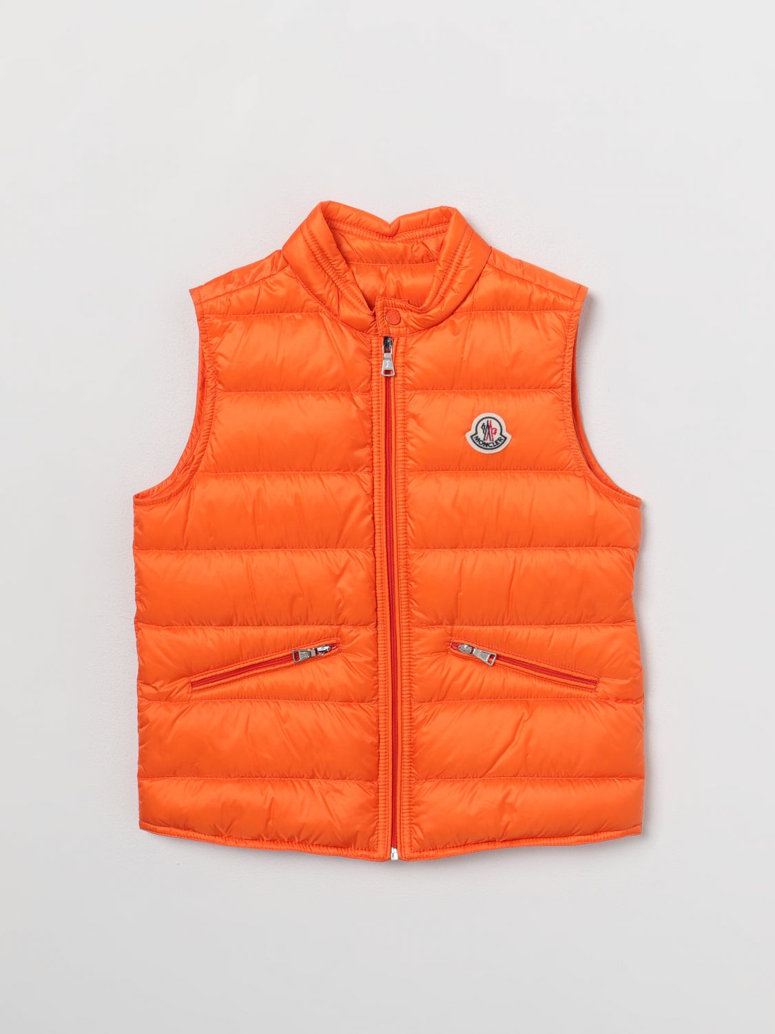 Moncler Waistcoat MONCLER Kids colour Orange