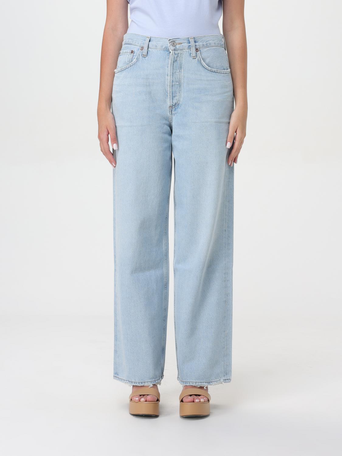 AGOLDE Jeans AGOLDE Woman color Sky Blue