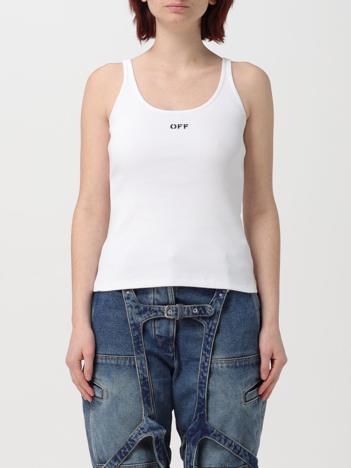 OFF-WHITE Top OFF-WHITE Woman colour White