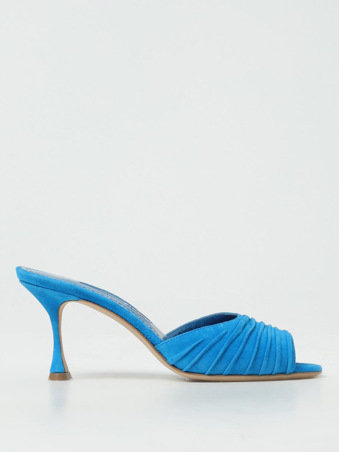 Manolo Blahnik Heeled Sandals MANOLO BLAHNIK Woman colour Blue