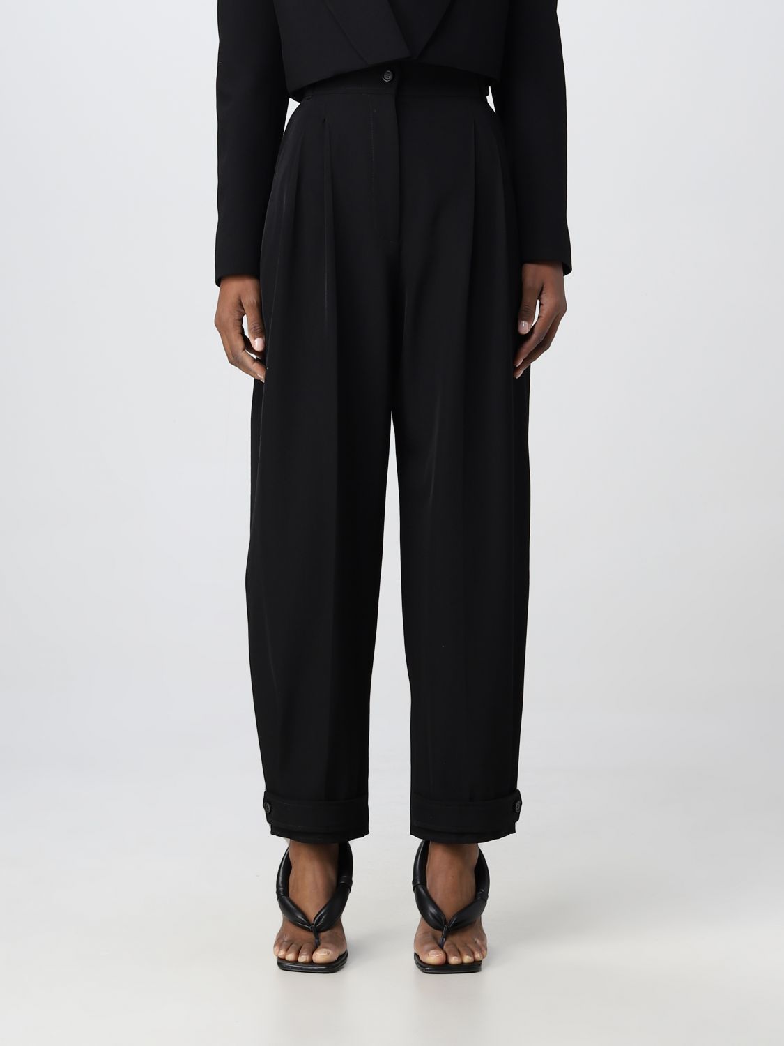 Alexander McQueen Trousers ALEXANDER MCQUEEN Woman colour Black