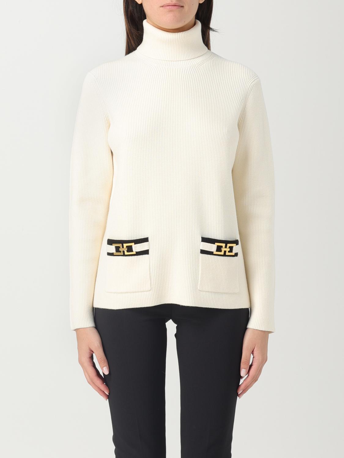 Elisabetta Franchi Jumper ELISABETTA FRANCHI Woman colour Butter