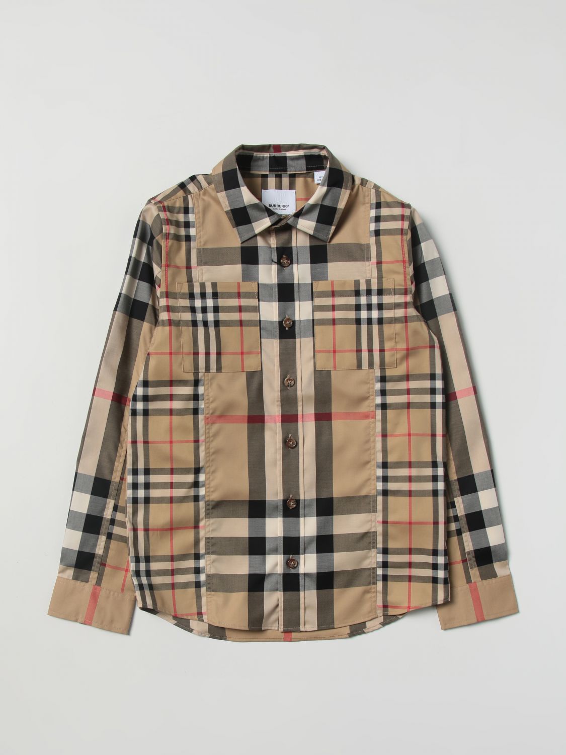 Burberry Shirt BURBERRY Kids colour Beige