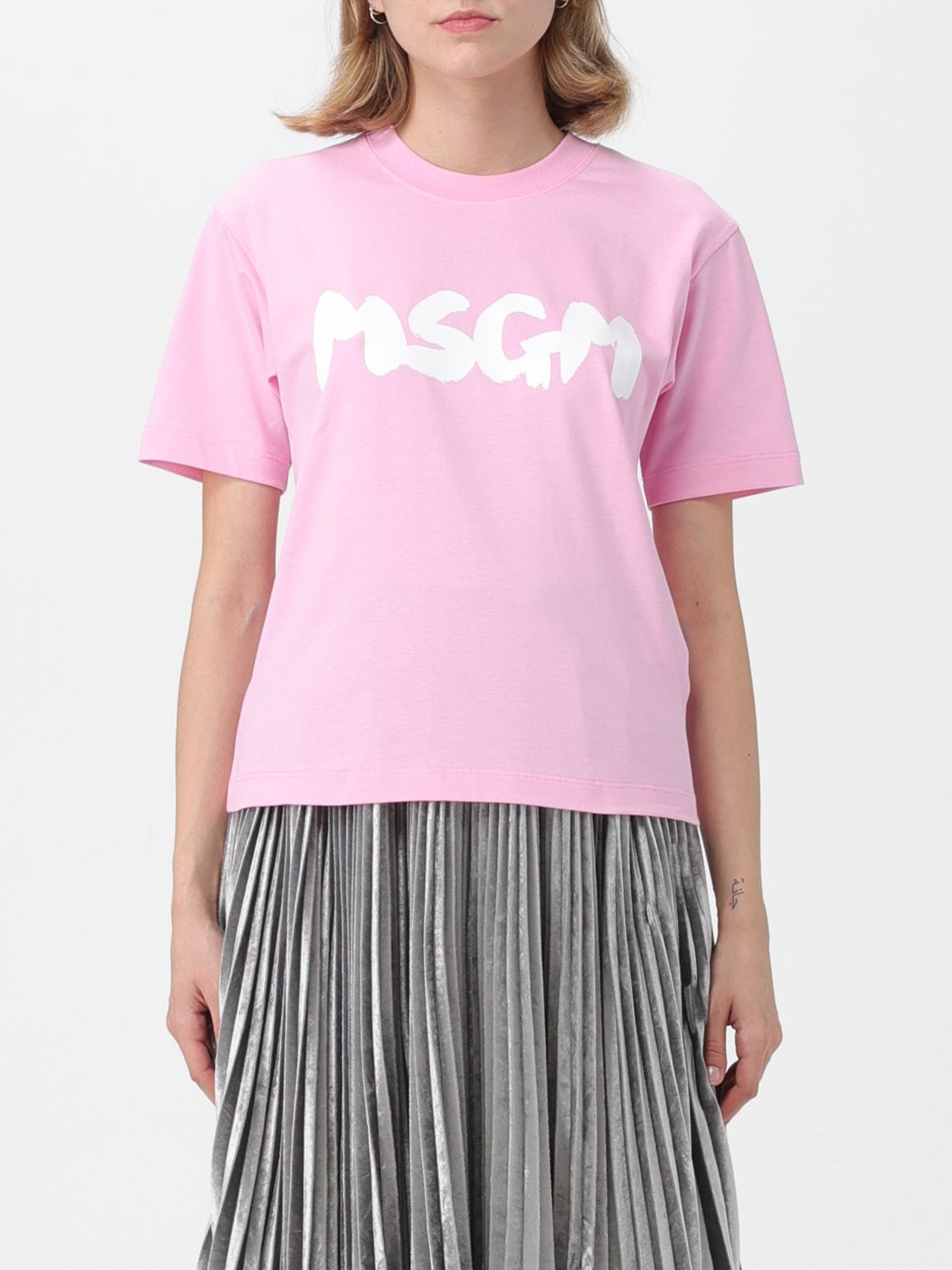 Msgm T-Shirt MSGM Woman colour Pink