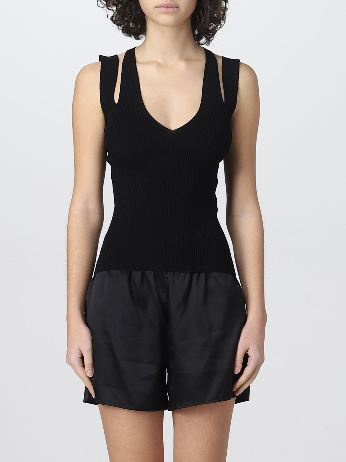 Alexander McQueen Top ALEXANDER MCQUEEN Woman colour Black