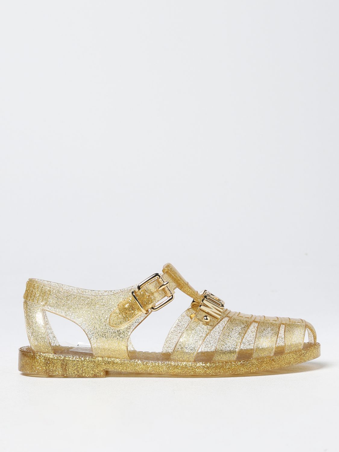 Moschino Couture Flat Sandals MOSCHINO COUTURE Woman colour Gold