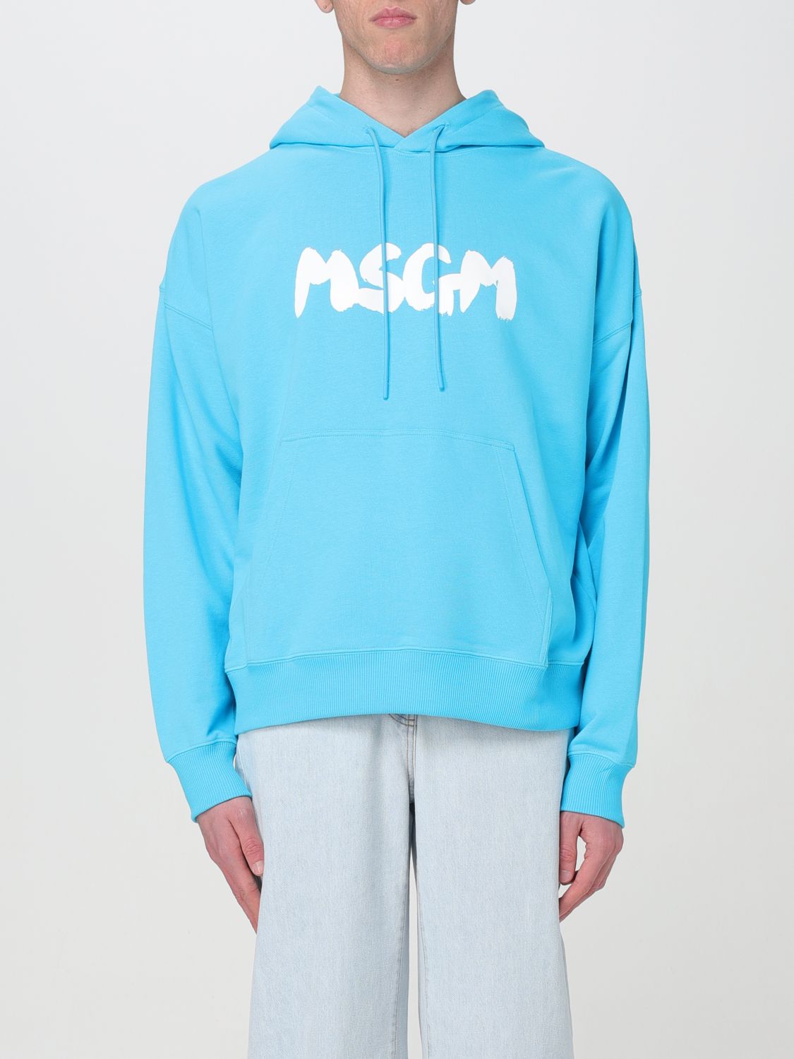 Msgm Sweatshirt MSGM Men colour Gnawed Blue