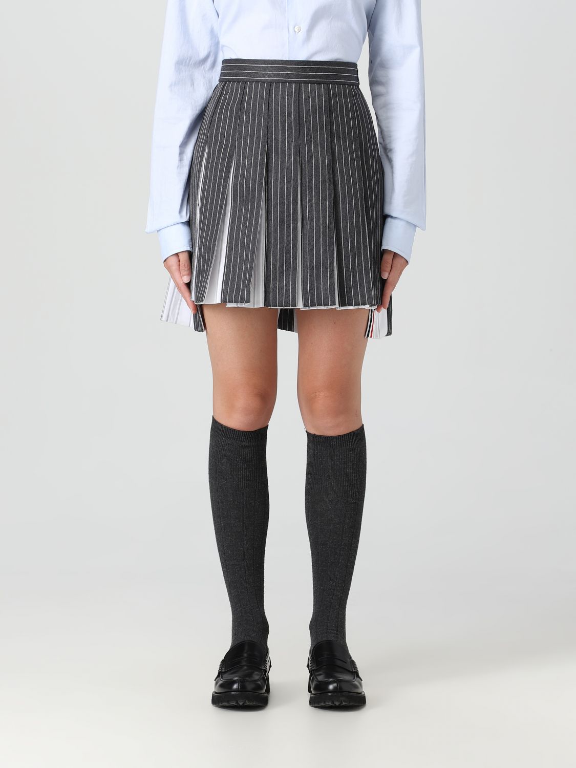 Thom Browne Skirt THOM BROWNE Woman colour Grey