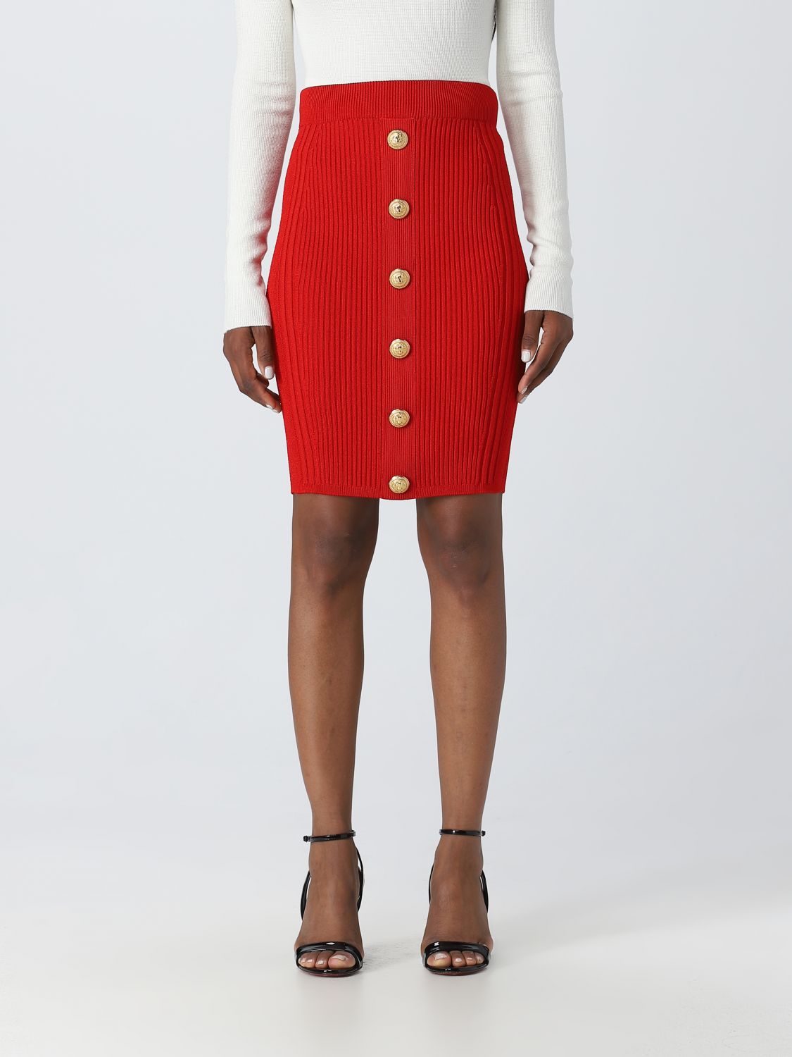 Balmain Skirt BALMAIN Woman colour Red