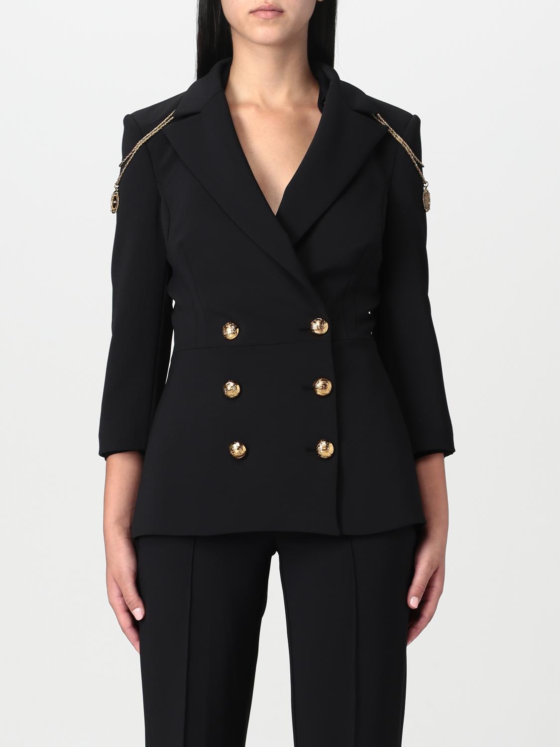 Elisabetta Franchi Blazer ELISABETTA FRANCHI Woman colour Black