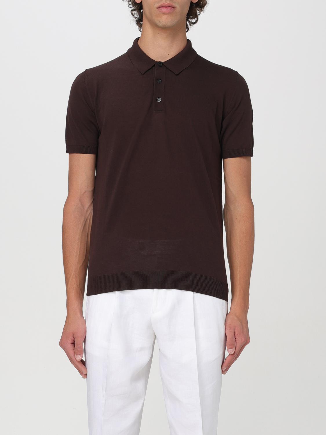 Roberto Collina Polo Shirt ROBERTO COLLINA Men color Brown