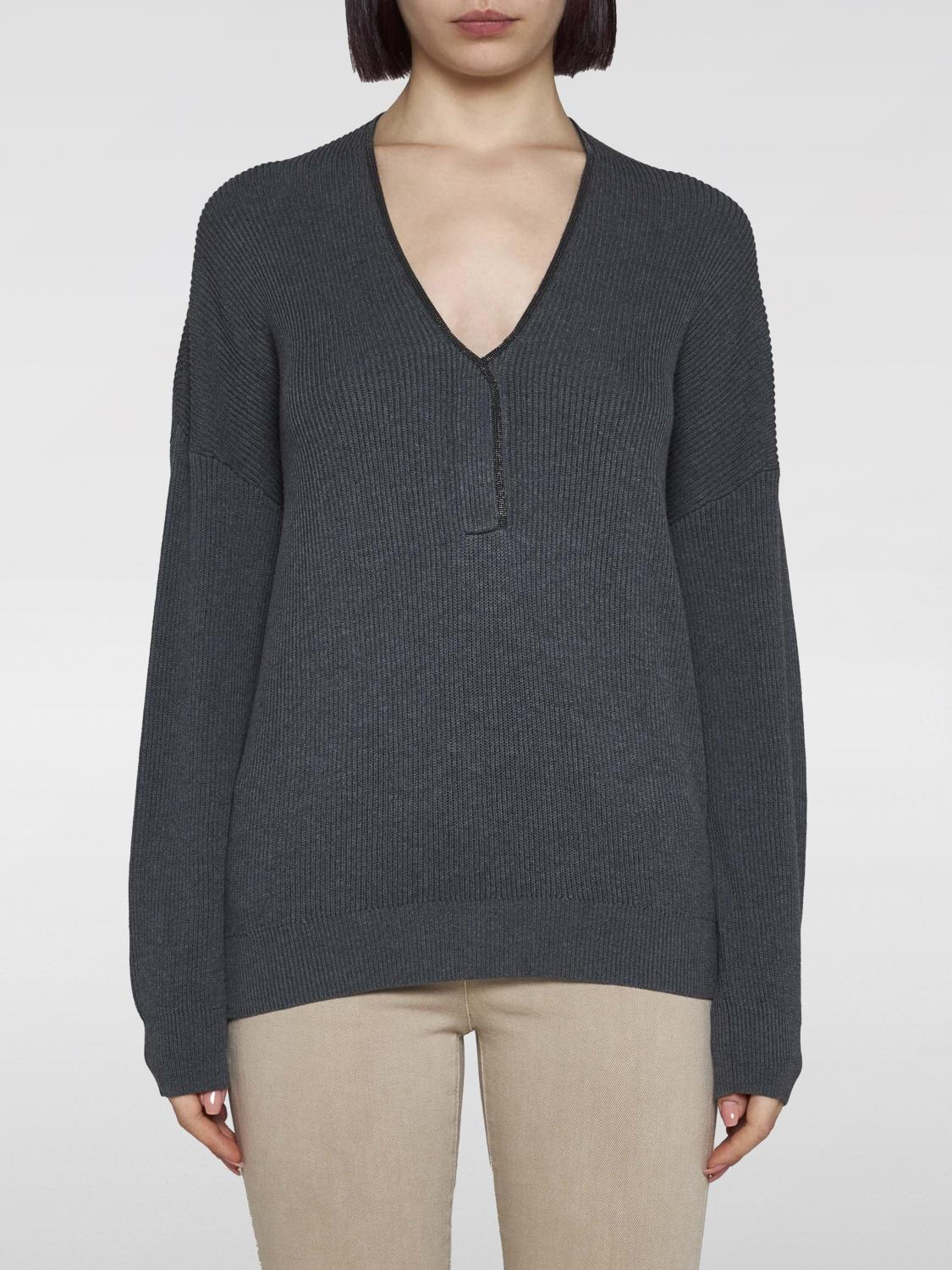 Brunello Cucinelli Sweater BRUNELLO CUCINELLI Woman color Grey