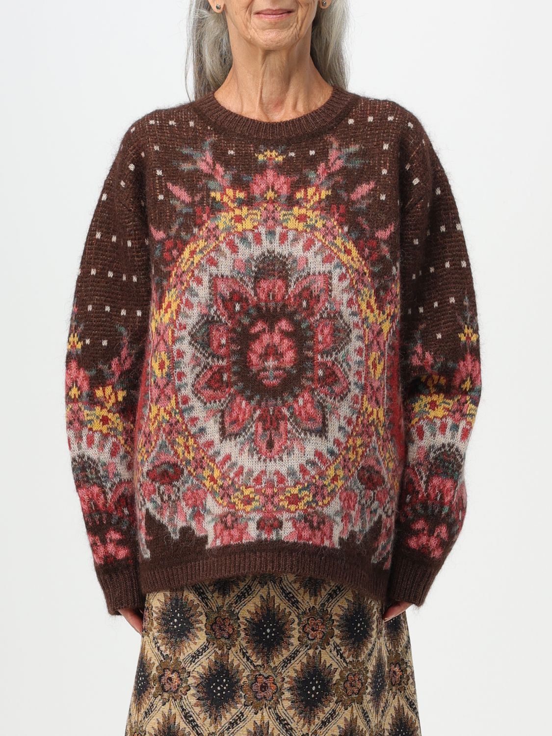 Etro Jumper ETRO Woman colour Brown