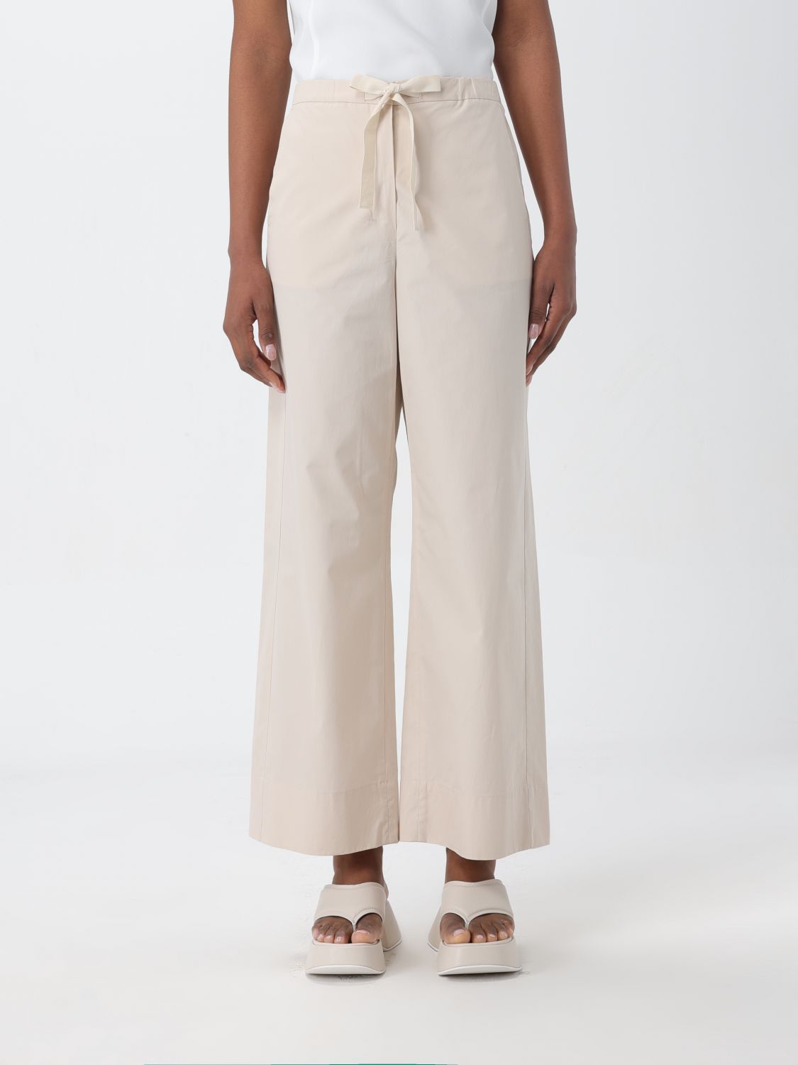  Trousers 'S MAX MARA Woman colour Yellow Cream