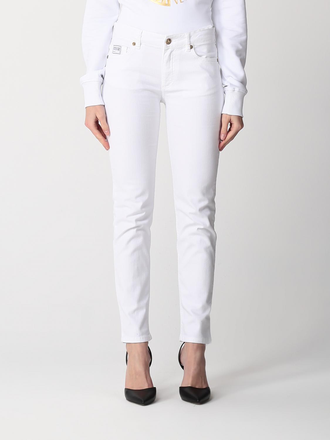 Versace Jeans Couture Trousers VERSACE JEANS COUTURE Woman colour White