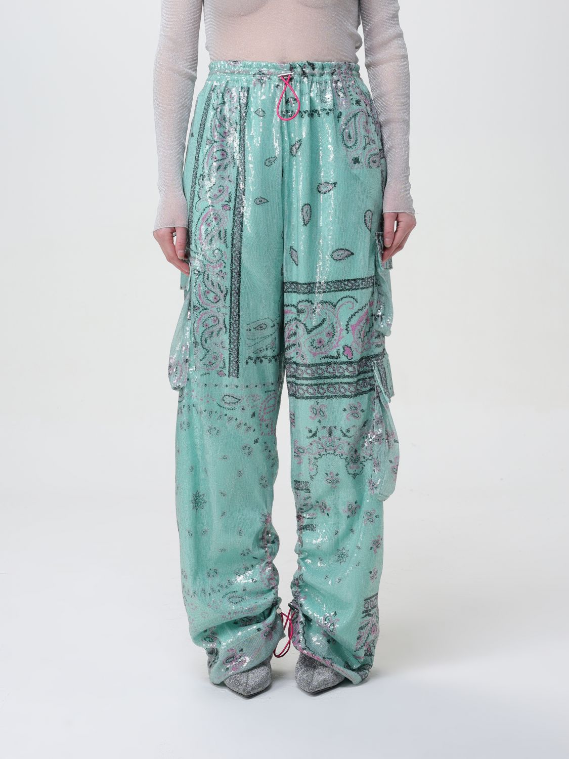 Khrisjoy Trousers KHRISJOY Woman colour Mint