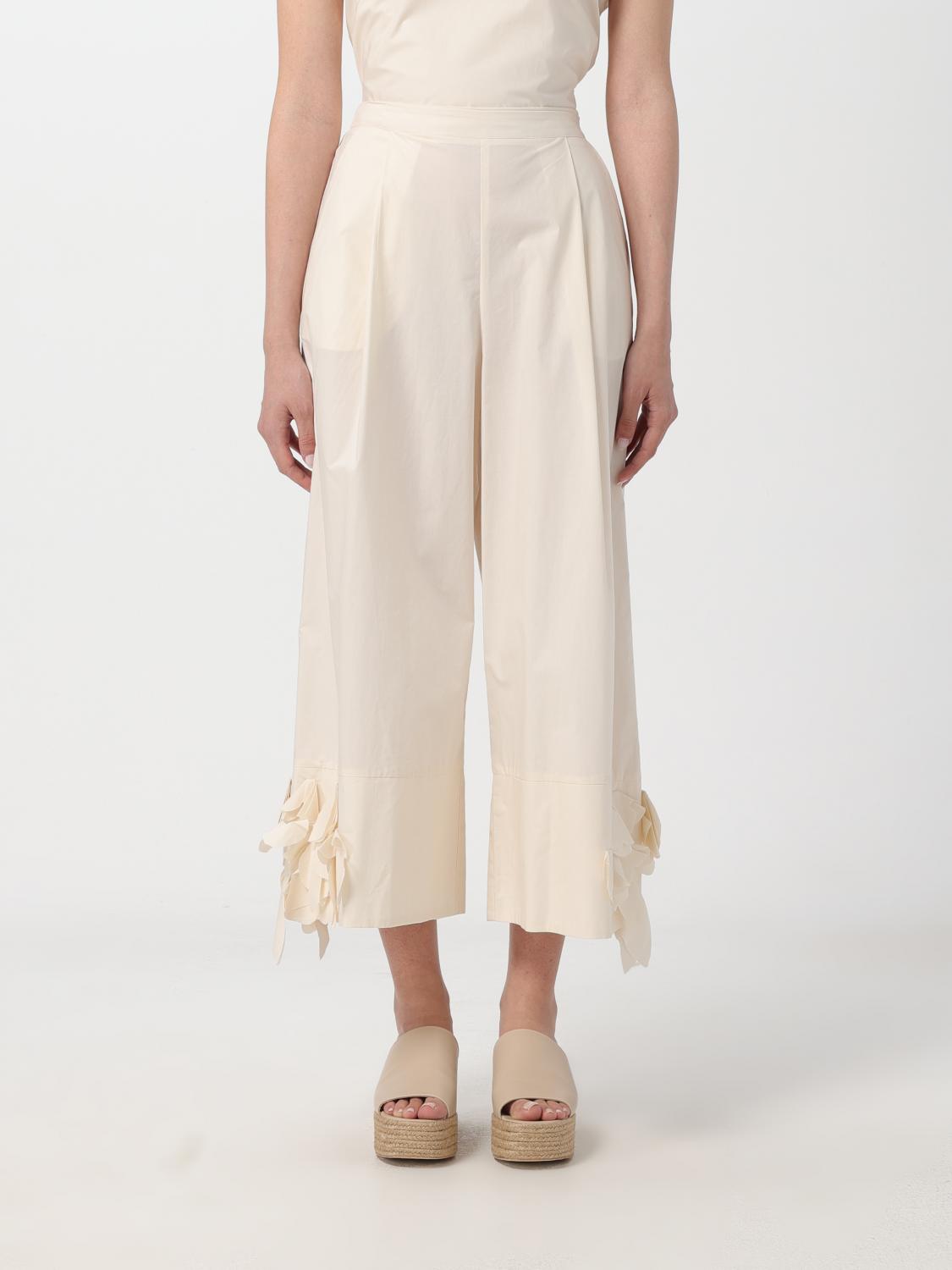 Meimeij Pants MEIMEIJ Woman color Cream