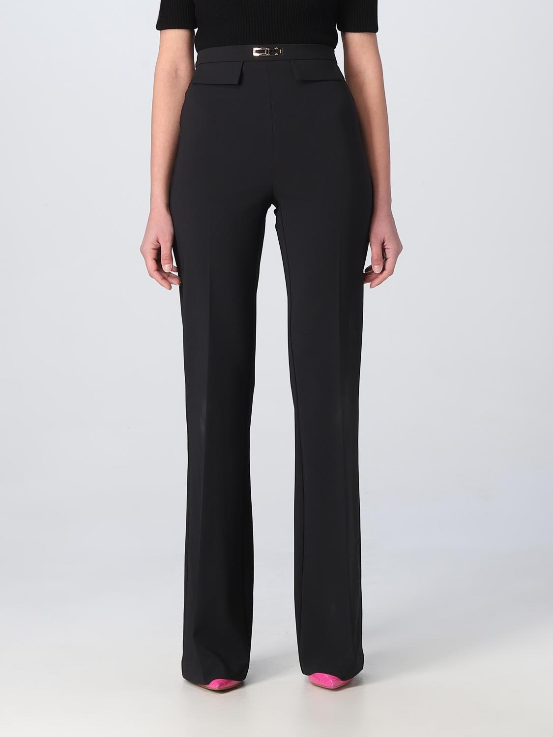 Elisabetta Franchi Trousers ELISABETTA FRANCHI Woman colour Black