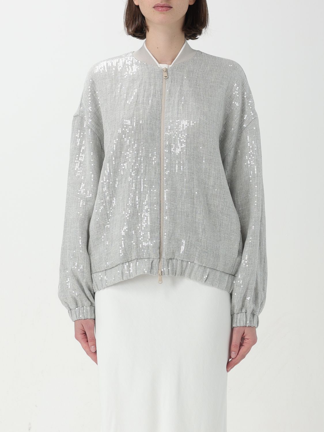 Brunello Cucinelli Jacket BRUNELLO CUCINELLI Woman colour Ice