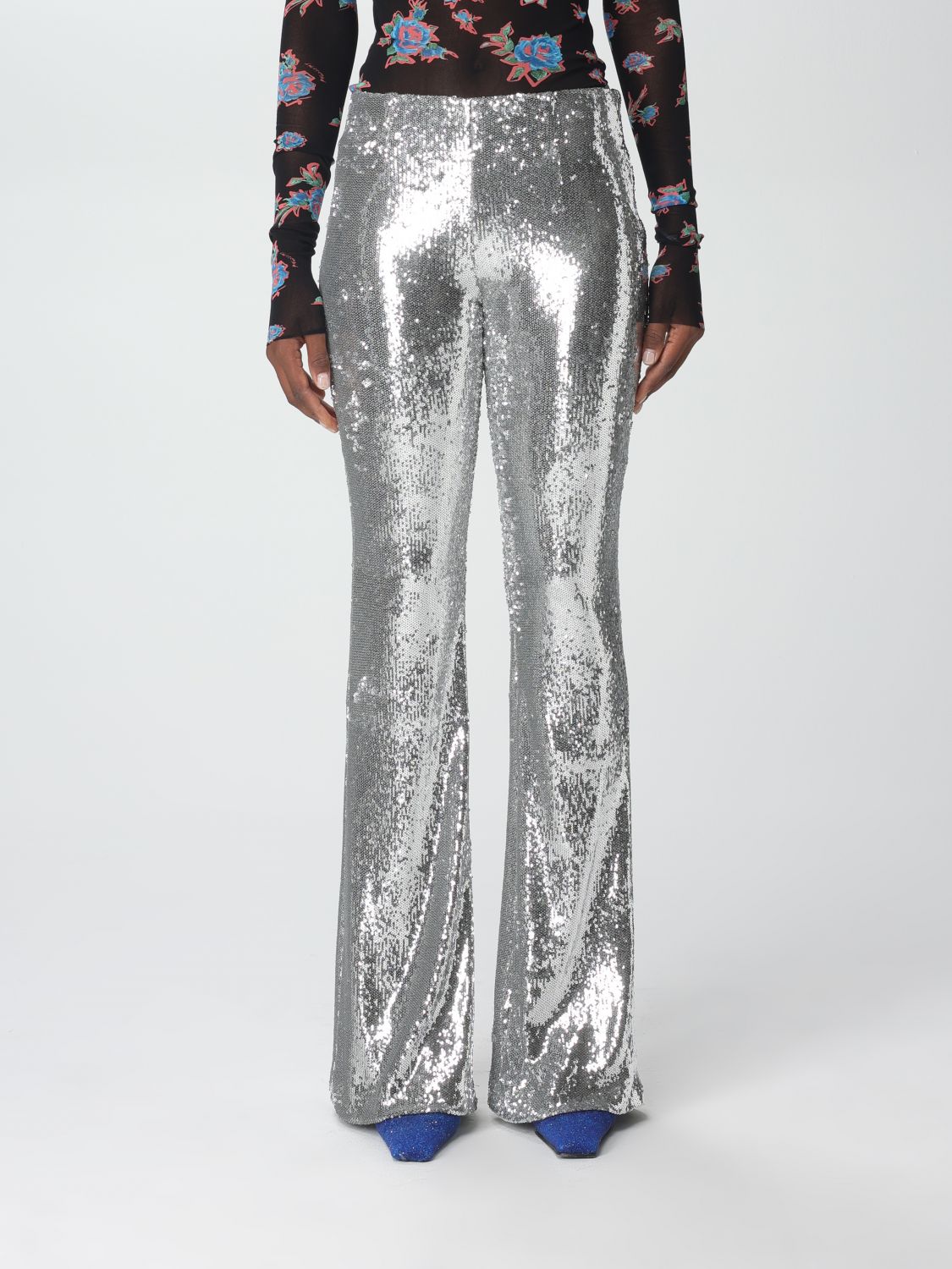 Philosophy Di Lorenzo Serafini Trousers PHILOSOPHY DI LORENZO SERAFINI Woman colour Silver