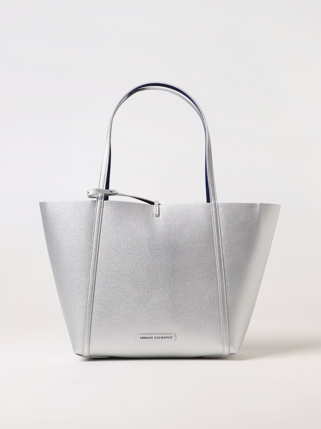 Armani Exchange Tote Bags ARMANI EXCHANGE Woman colour Silver