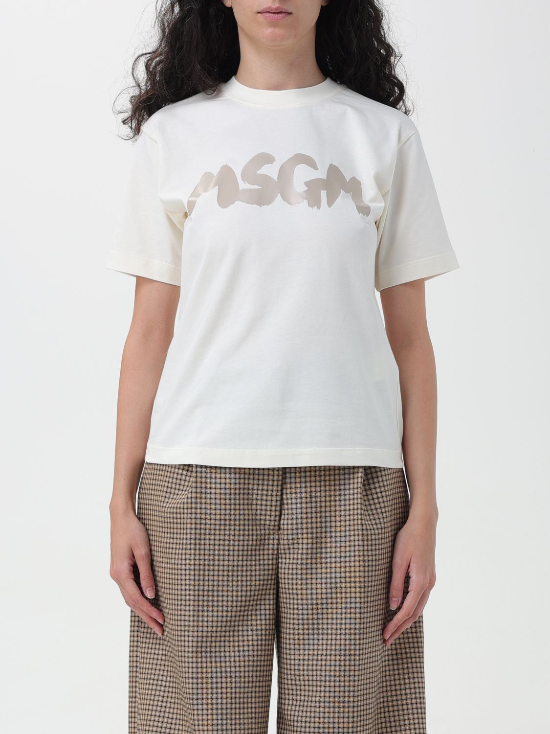 Msgm T-Shirt MSGM Woman colour Cream