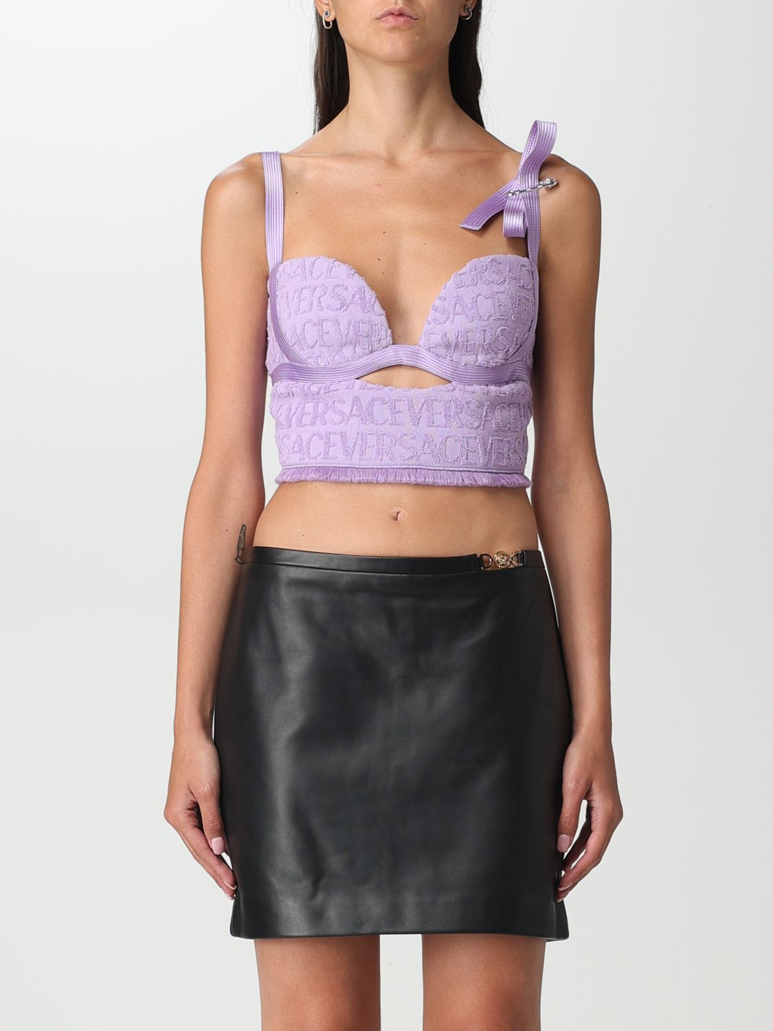 Versace Top VERSACE Woman colour Violet