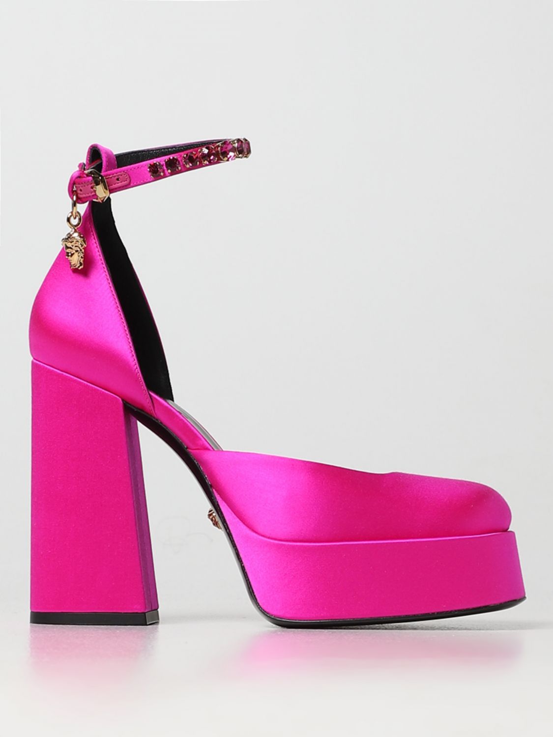 Versace High Heel Shoes VERSACE Woman colour Fuchsia