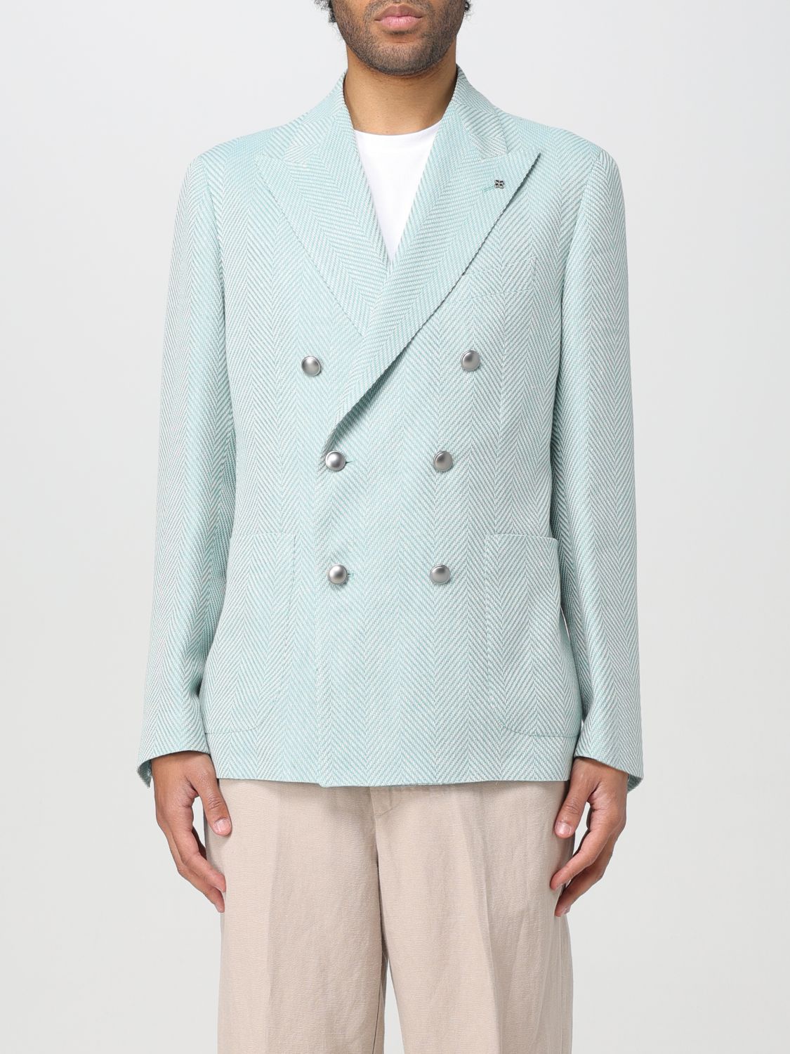 Tagliatore Blazer TAGLIATORE Men colour Turquoise