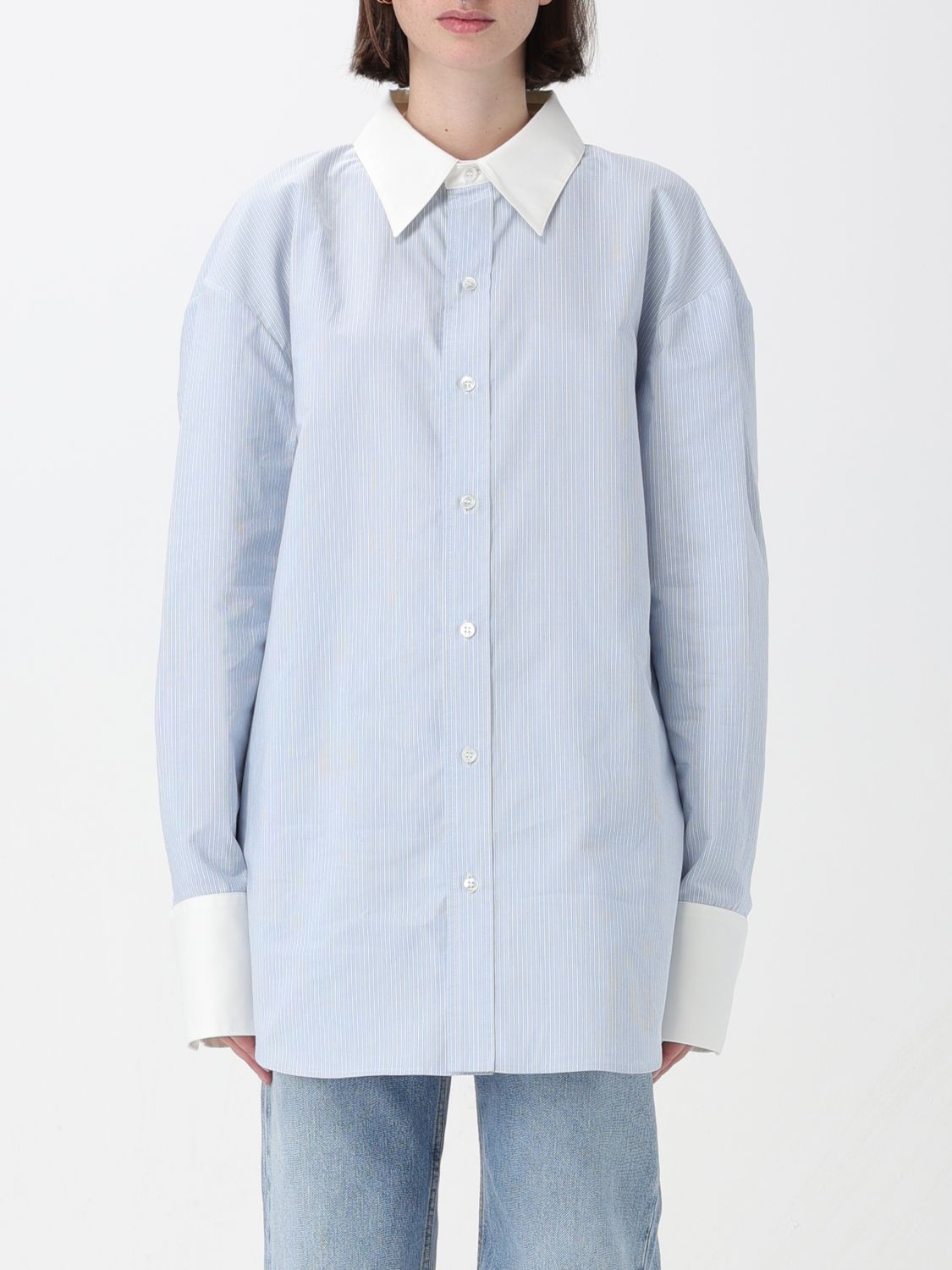 Saint Laurent Shirt SAINT LAURENT Woman colour Blue