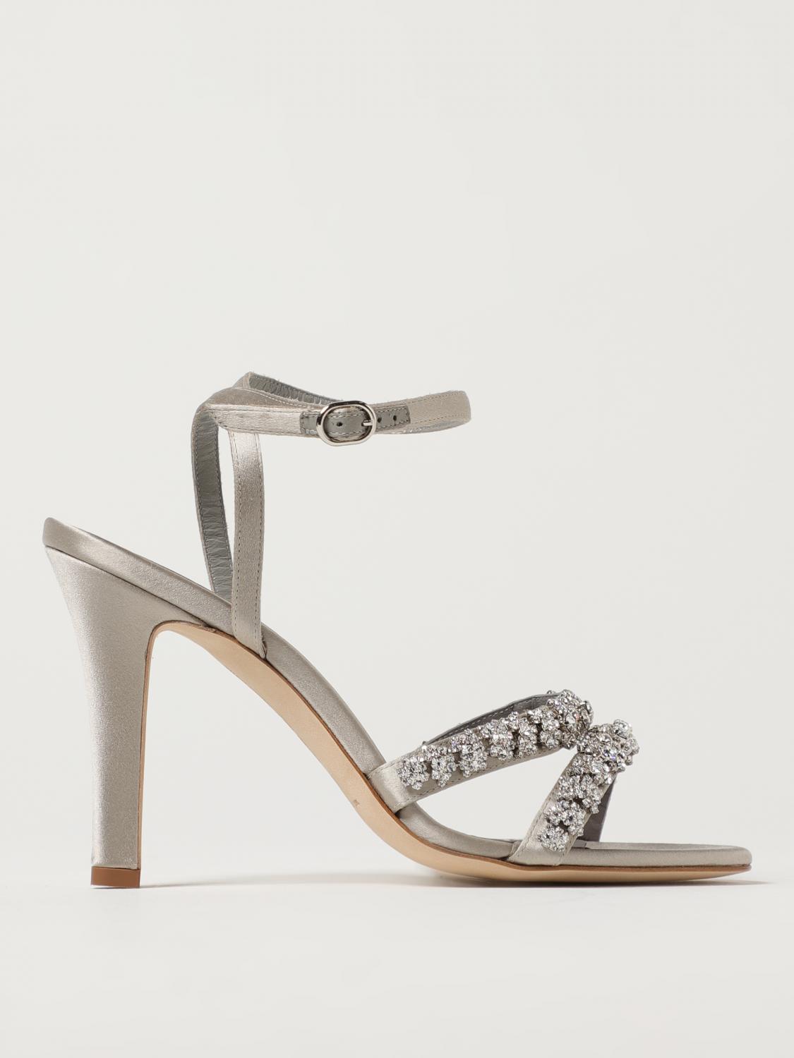 Manolo Blahnik Heeled Sandals MANOLO BLAHNIK Woman colour Grey