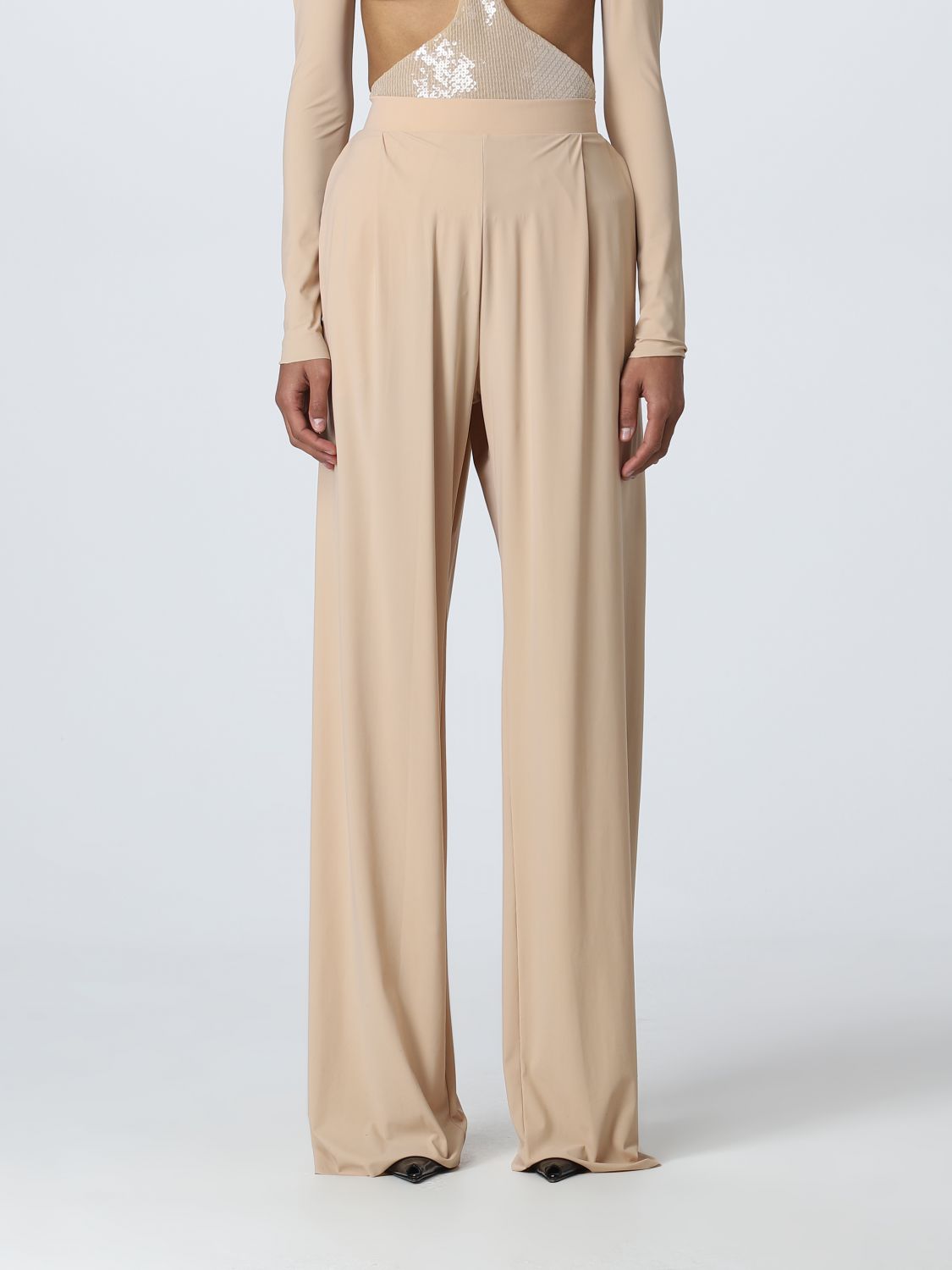 AMAZUÌN Trousers AMAZUIN Woman colour Beige