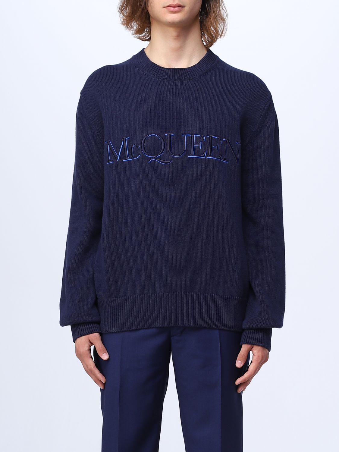 Alexander McQueen Jumper ALEXANDER MCQUEEN Men colour Blue