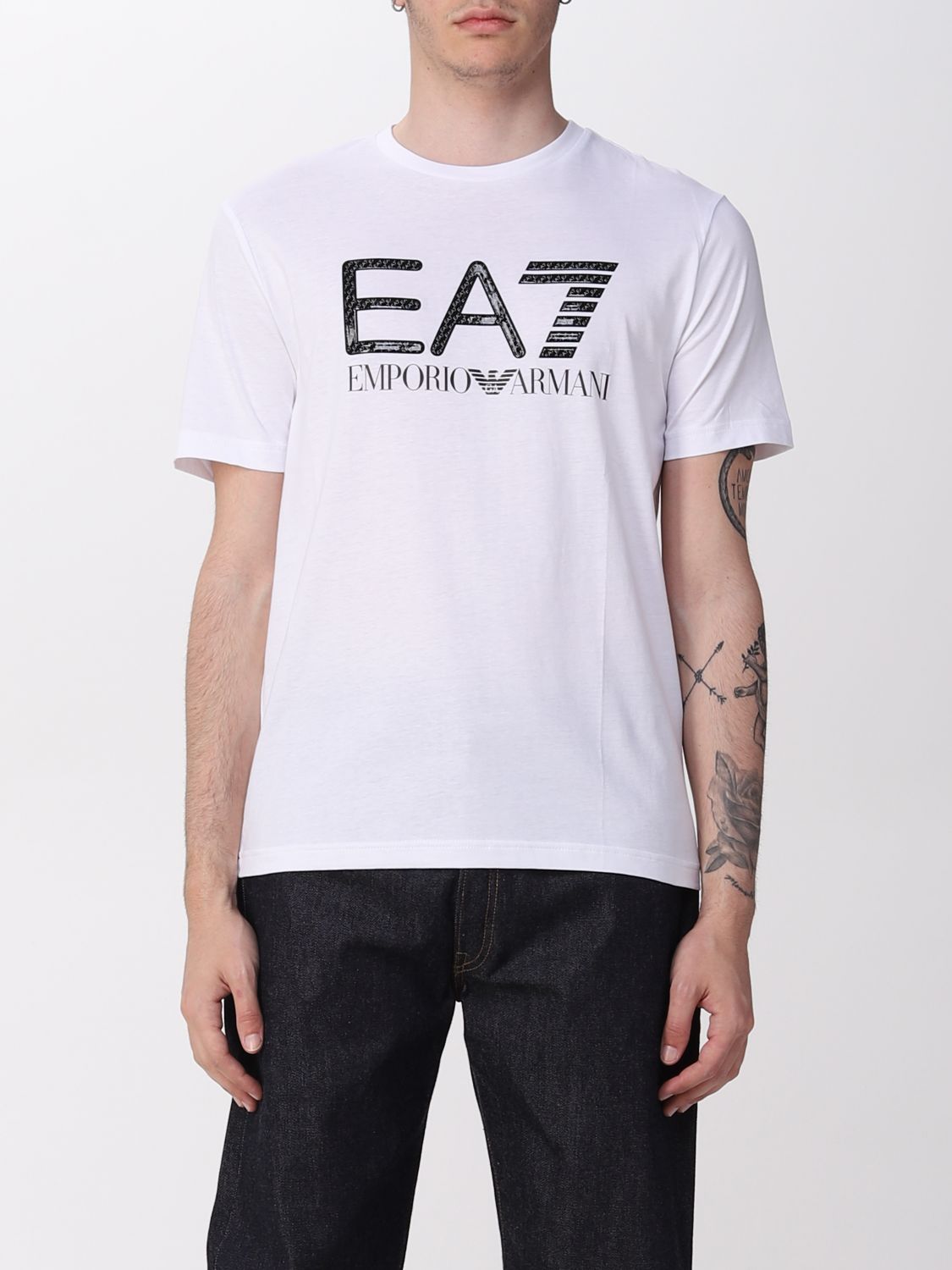 EA7 Ea7 cotton T-shirt with logo